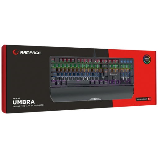 Tastatura gaming RAMPAGE KB-R86 UMBRA Black USB Rainbow - Slika 7