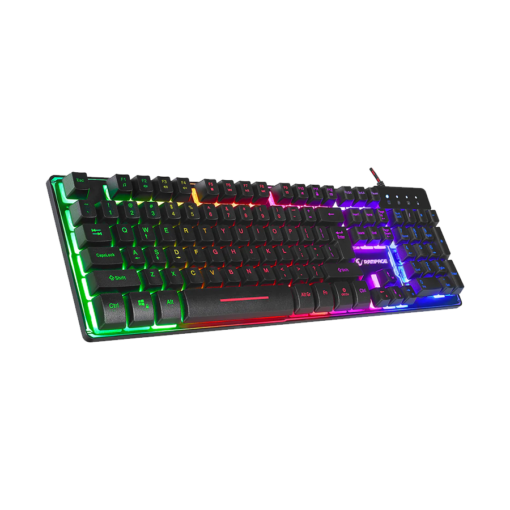 Tastatura gaming RAMPAGE Titan K9 Black USB Rainbow Color Backlit US/EGNLISH Layout FULL SIZE