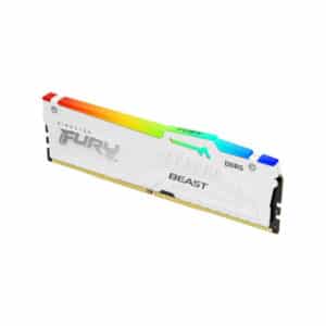 Kingston 16GB 6000MHz DDR5WRGBWhite RGB, Fury Beast (1x16GB), CL30, XMP, 1RX8, 288-pin 16Gbit