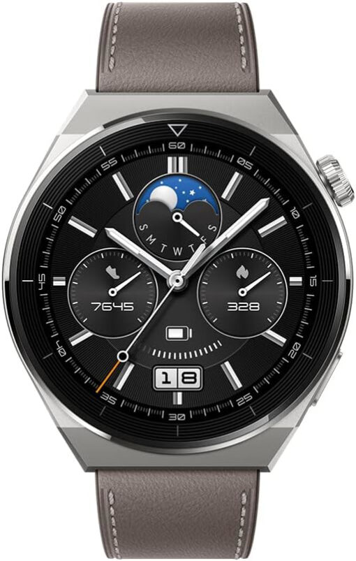 Pametni sat Huawei Watch GT 3 Pro classic grey leather - Slika 2