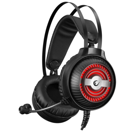 Slušalice sa mikrofonom gaming RAMPAGE RM-K29 THUNDER Black 2F 1M Audio Splitter