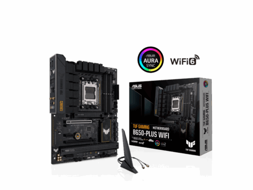 ASUS MB TUG GAMING B650M-PLUSWIFI, AM5, 4x DDR5, DP, HDMI, 2x M.2, 4x SATA, 8xUSB, mATX