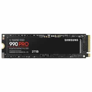 Samsung SSD 990 PRO 2TB NVMeM.2, PCIe Gen 4.0 x47450MB/s read, 6900MB/s write