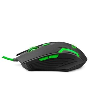 Mis ESPERANZA GAMING FIGHTER 6D MX205 GREEN 2400dpi ergonomic EGM205G 5