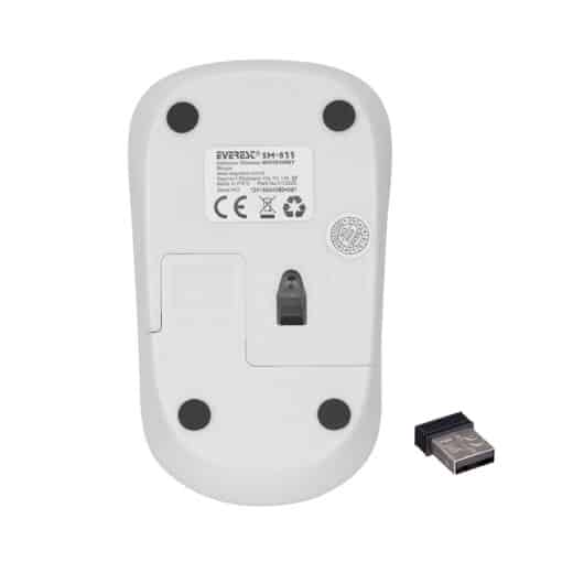 Miš Everest wireless SM-833 White/Gray 1200dpi Optical - Slika 4