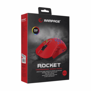 Mis gaming RAMPAGE SMX R66 ROCKET Ultra Light Red RGB LED 12000dpi 7