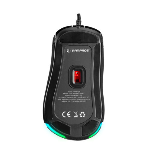 Miš gaming RAMPAGE SMX-R68 FALCON-X USB, black, 6400dpi - Slika 7