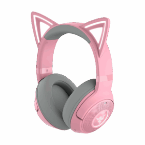 Slušalice Razer Kraken Kitty V2 BT - Quartz Edition - Wireless Bluetooth RGB Headset with Kitty Ears - FRML Packaging