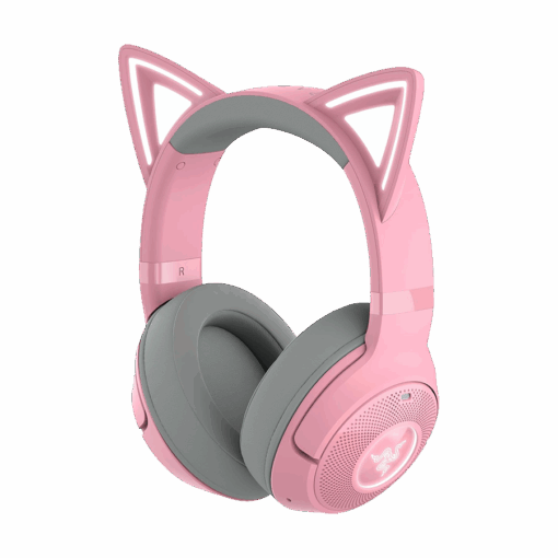 Slušalice Razer Kraken Kitty V2 BT - Quartz Edition - Wireless Bluetooth RGB Headset with Kitty Ears - FRML Packaging