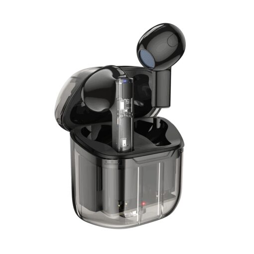 Slušalice bluetooth BOROFONE TWS BW23 CRYSTAL BEAN TRANSPARENT EDITION BLACK