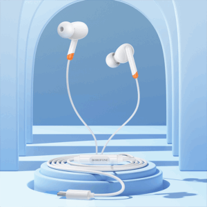 Slusalice sa mikrofonom Type C BOROFONE BM92 Refined universal earphones with microphone Type C white 3