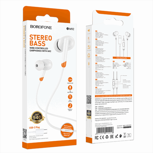 Slušalice sa mikrofonom Type-C BOROFONE BM92 Refined - Slika 5