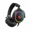 Slušalice sa mikrofonom gaming RAMPAGE ONYX-S Black USB 7.1 Version RGB Led Headset on line led and volume Controller