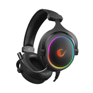 Slušalice sa mikrofonom gaming RAMPAGE ONYX-S Black USB 7.1 Version RGB Led Headset on line led and volume Controller