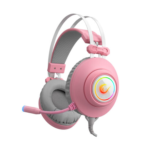 Slušalice sa mikrofonom gaming RAMPAGE RM-K1 PULSAR pink