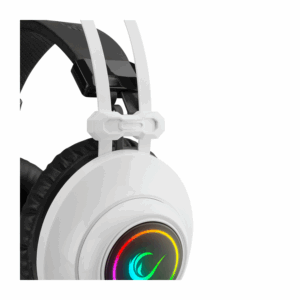 Slusalice sa mikrofonom gaming RAMPAGE RM K1 PULSAR white USB 7.1 surround vibracija RGB 4