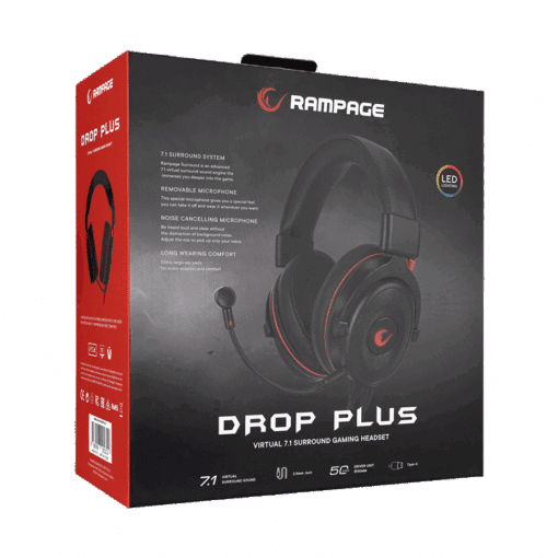 Slušalice sa mikrofonom gaming RAMPAGE RM-K60 DROP PLUS - Slika 10