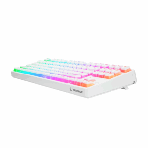 Tastatura gaming RAMPAGE KB R136 GHOST Mechanical White Type C brown switch US Layout RGB pudding keycaps 3