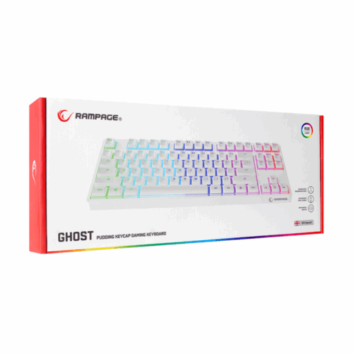 Tastatura gaming RAMPAGE KB-R136 GHOST Mechanical White - Slika 9