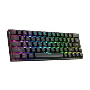 Tastatura gaming RAMPAGE KB RX63 B ATOM Black Bluetooth RGB Backlight RED SWITCH US Layout 63 Mini 2
