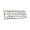 Tastatura gaming RAMPAGE KB-RX63 B-ATOM White Bluetooth RGB Backlight RED SWITCH US Layout 63 Mini