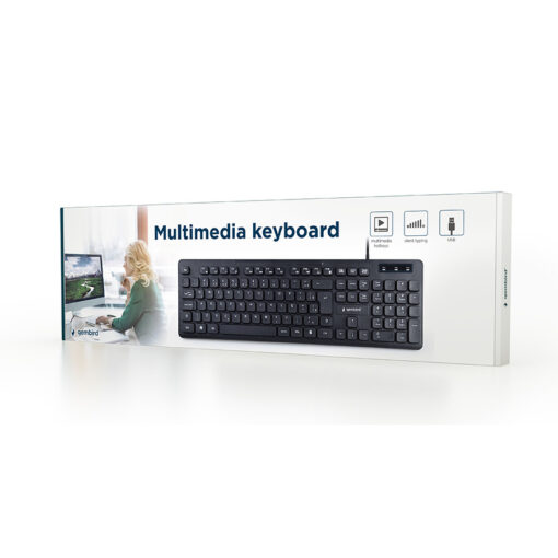 Tastaturas GEMBIRD Multimedia chocolate