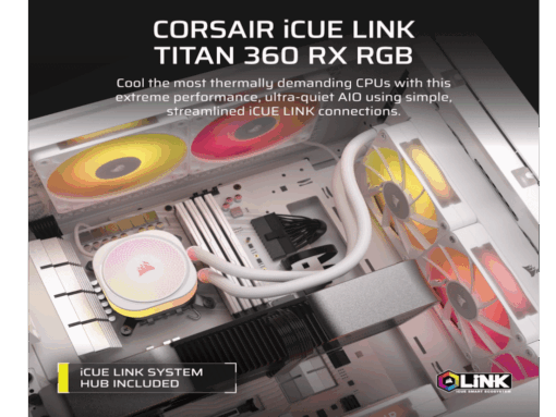 CORSAIR TITAN 360 RX RGB AIOLiquid CPU Cooler