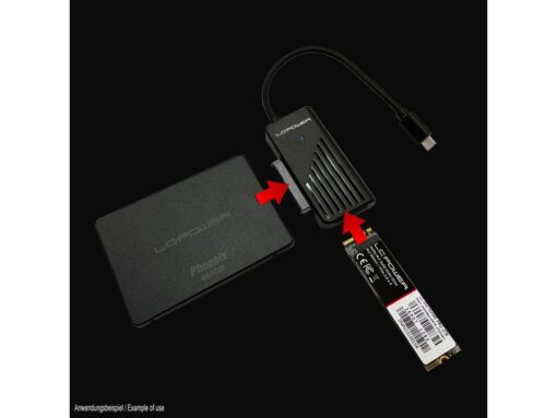LC-Power Adapter za SATA NVMERaznovrsne opcije povezivanja2.5" ili 3.5" adapter