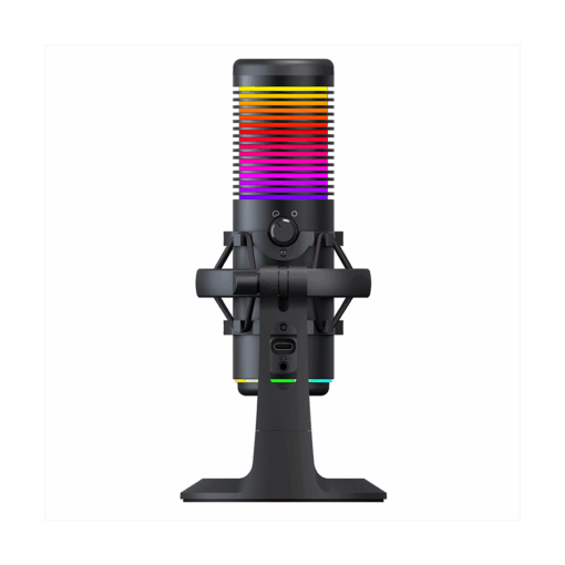 Mikrofon gaming RAMPAGE Bemol RGB Black Microphone with - Slika 6