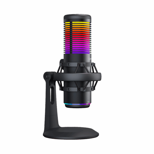 Mikrofon gaming RAMPAGE Bemol RGB Black Microphone with Shock Mount and Pop Filter for Gaming