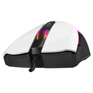 Mis gaming RAMPAGE RAMPAGE SMX R44 V2 Macrol White 12800 DPI RGB LED 80 Million Huano Switch Gaming Player Mouse 41492 2