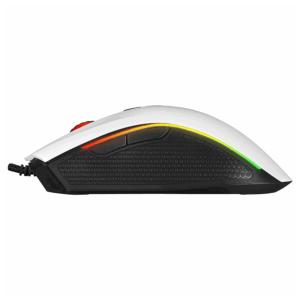 Mis gaming RAMPAGE RAMPAGE SMX R44 V2 Macrol White 12800 DPI RGB LED 80 Million Huano Switch Gaming Player Mouse 41492 3
