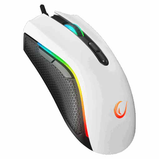 Miš gaming RAMPAGE RAMPAGE SMX-R44 V2 Macrol White 12800 DPI RGB LED 80 Million Huano Switch Gaming Player Mouse