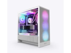 NZXT CASE H5 FLOW WHITE RGB mini-ITX