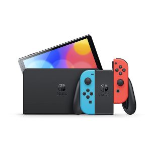 Nintendo Switch OLED Console Red Blue Joy Con 1