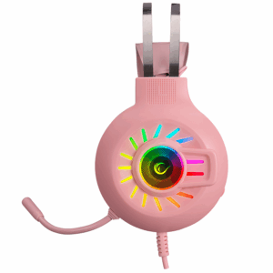 Slusalice sa mikrofonom gaming RAMPAGE RM K44 ZENGIBAR Pink 7.1 Surround RGB Light Effect 36019 2
