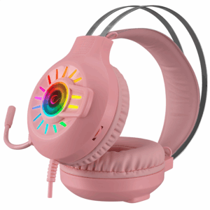 Slusalice sa mikrofonom gaming RAMPAGE RM K44 ZENGIBAR Pink 7.1 Surround RGB Light Effect 36019 3