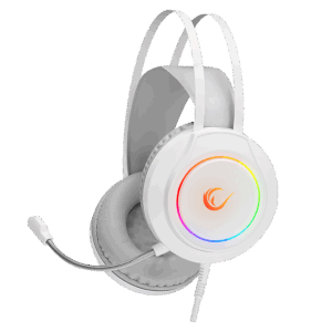 Slušalice sa mikrofonom gaming  RAMPAGE RM-K45 ORBIT-S White RGB Led 7.1 Gaming Headset with Microphone