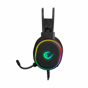 Slusalice sa mikrofonom gaming RAMPAGE ROGUE BLACK USB RGB Led Gaming Headset with Long flexible Microphone. In Line Control 36162 2