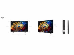 TCL 43C655 4K QLED TVMotion Clarity 120HZ Google TVHDMI 2.1 2.0 ONKYO Dolby Atmos 5