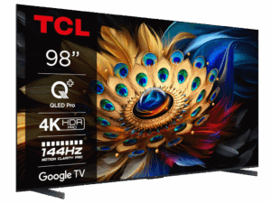 TCL 98C655 4K QLED TVGoogle TV QLED pro 144HZMotion clarity pro HDMI 2.1 2.1 ONKYO 1