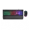 Tastatura + miš gaming RAMPAGE KM-RX7 FORTUNA Rainbow Backlit FULL SIZE US/ENGLISH Layout 6400 dpi Mouse COMBO SET