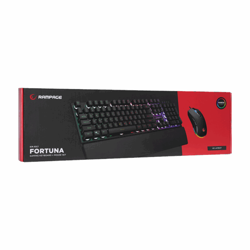 Tastatura + miš gaming RAMPAGE KM-RX7 FORTUNA Rainbow - Slika 3