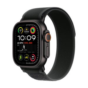 Apple Watch Ultra 2 49mm Black Titanium Case with Black Trail Loop MX4U3QA/A