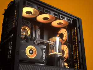 CORSAIR FRAME 4000D RS ARGB3xRS120 ARGB fans 360mm rad170mm cooler 430mm GPU ATX Black 6