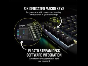 Corsair K100 RGB KeyboardOptical Mechanical GamingCorsair OPX Switch Black 3