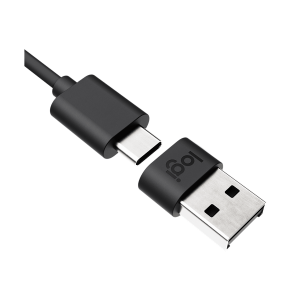 Slusalice sa mikrofonom Logitech Zone Wired MSFT Teams USB black MICROSOFT CERTIFIED USB C USB A adapter included 981 000870 4