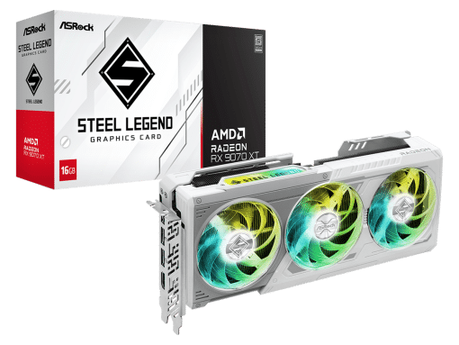 ASROCK VGA RX 9070 XT 16GB SLSteel Legend 16GB GDDR6 256bit3xDP