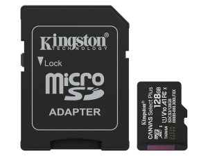 Kingston microSD 128GB Class10Canvas Select Plus150MBs Read