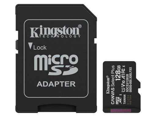 Kingston microSD 128GB Class10Canvas Select Plus150MBs Read